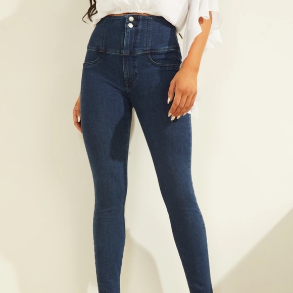 GUESS Eco Shape Up Corset Super-High Rise Skinny Jean - Picture 6 of 7